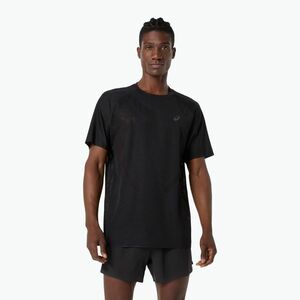 Férfi futópóló ASICS Metarun SS Top performance black (Metarun SS Top 2011D510) kép