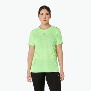 Női futópóló ASICS Metarun SS Top illuminate green (Metarun Top 2012D418) kép