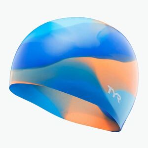 Gyerek úszósapka TYR Tiedye Silicone Multicolor Jr blue/orange (Tiedye Silicone Multicolor Jr LCSJRTD_492) kép