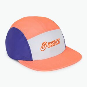 Baseballsapka ASICS Performance Running 5 Panel sun coral/brilliant white (Performance Running 5 Panel 3013B331-700) kép