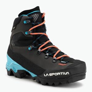 Női magashegyi bakancs La Sportiva Aequilibrium LT GTX black/hibiscus (Aequalibrum LT GTX ZFMS097K00P02) kép