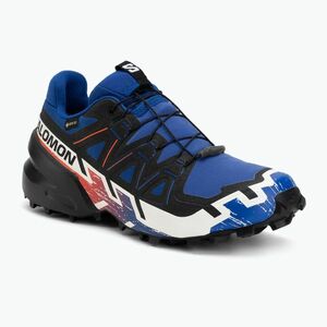 Futócipők Salomon Speedcross 6 GTX surf the web/fiery red/white (Speedcross 6 GTX L47982800) kép