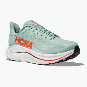 Férfi futócipők HOKA Clifton 10 sage/neon flame (Clifton 10 1162030-SGNN) kép