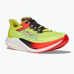 Futócipők HOKA Rocket X 3 neon yuzu/squid ink (Rocket X 3 1168724-NZS) kép