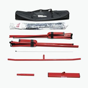 Pickleball háló Wilson Portable Pickleball Net System white/red (Portable Pickleball Net System WRR220000) kép