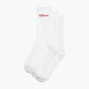 Zokni Wilson Crew Logo 3 pairs bright white (Crew Logo WU00084511WTA) kép