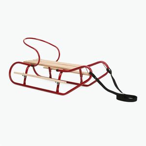 Fém szánkók HUMBAKA with backrest and footrests red (HKB-B5I002-RD) kép