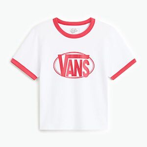 Női póló Vans Center Chest Ringer Tee white (Center Chest Ringer Tee VN000TXSWHT) kép