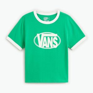 Női póló Vans Center Chest Ringer Tee vivid verdant (Center Chest Ringer Tee VN000TXSFLX) kép