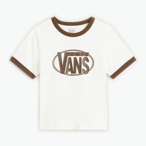 Női póló Vans Center Chest Ringer Tee egret (Center Chest Ringer Tee VN000TXSC9F) kép