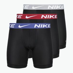 Férfi boxeralsó Nike Essential Micro 3 pairs black/sapphire/wolf grey/team crimson (Essential Micro 3 pack KE1158-EXM) kép