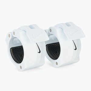 Súlyzórögzítők Nike Strength Barbell Collars 2 pcs. white/black (Barbell Collars ZCAU-0199) kép