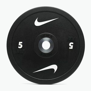 Bumper súlytárcsa Nike Strength Pro Urethane Bumper Plates 5 kg black/white (Pro Urethane Bumper Plates PUBK-1005) kép
