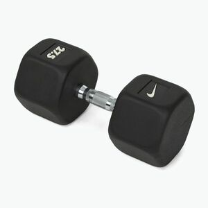 Gumírozott kézisúlyzó Nike Strength Hex Dumbbell 27, 5 kg black/white (Hex Dumbbell DRDK-1027) kép