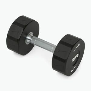 Krómozott kézisúlyzó Nike Strength Pro Urethane Dumbbell 12 kg black/white (Pro Urethane Dumbbell DRCK-1012) kép