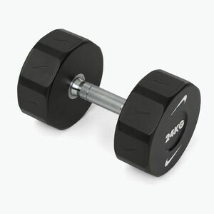 Krómozott kézisúlyzó Nike Strength Pro Urethane Dumbbell 24 kg black/white (Pro Urethane Dumbbell DRCK-1024) kép