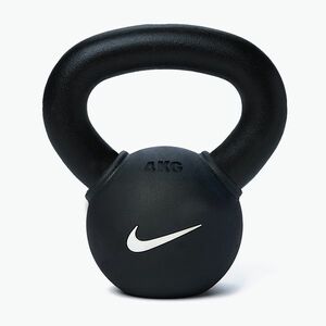 Kettlebell Nike Strength Rubber Coated 4 kg black/white (Rubber Coated KRCU-1004) kép