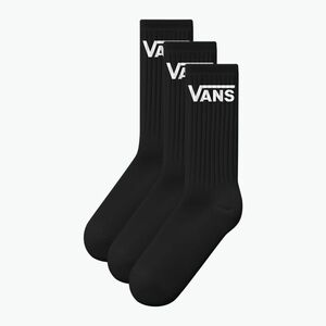 Zokni Vans Classic Crew 3 pairs rox black (Classic Crew VN000QBVBLK) kép