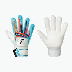 Gyerek kapuskesztyűk Reusch Attrakt Starter Solid Junior white/light blue (Attrakt Starter Solid Junior 5672514-1080) kép