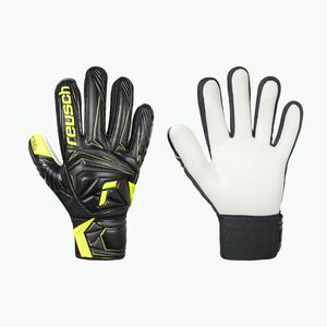 Gyerek kapuskesztyűk Reusch Attrakt Starter Solid Finger Support Junior black/safety yellow (Attrakt Starter Solid Finger Support Junior 5672511-7752) kép
