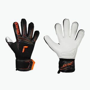 Reusch Attrakt Advance Finger Support Junior black/shocking orange gyermek kapuskesztyű (Attrakt Advance Finger Support Junior 5672210-7783) kép