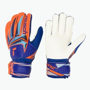 Gyerek kapus kesztyűk Reusch Attrakt Solid Junior sharp blue/shocking orange (Attrakt Solid Junior 5672515-4129) kép