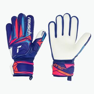 Reusch Attrakt Grip Junior gyermek kapuskesztyű sharp blue/white/shocking orange (Attrakt Grip Junior 5672815-4126) kép