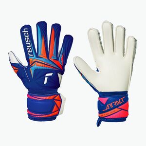 Reusch Attrakt Advance Junior gyermek kapus kesztyű sharp blue/white/shocking orange (Attrakt Advance Junior 5672215-4126) kép