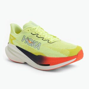 Férfi futócipő Hoka Mach X 3 Wide neon yuzu/squid ink (Mach X 3 Wide 1168871-NZS) kép