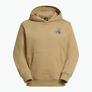 The North Face Mountain Celebration Relaxed Hoodie khaki stone pulóver (Mountain Celebration Relaxed Hoodie NF0A8GB9LK51) kép