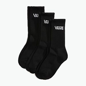 Vans Classic Crew gyerekzokni 3 pár rox black (Classic Crew VN000Q1PBLK) kép