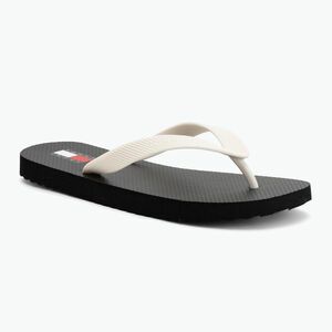 Női flip-flop papucsok Tommy Jeans Logo Summer black/ecru (Logo Summer EN0EN029790GJ) kép