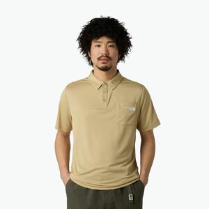 The North Face New Tanken Polo férfi galléros póló khaki stone (New Tanken Polo NF0A8CRULK51) kép
