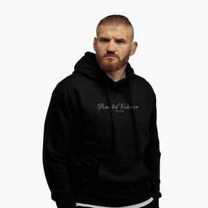 Férfi pulóver MANTO Peaceful Violence Hoody fekete (Peaceful Violence Hoody MNH504_BLK) kép