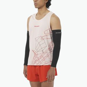 Salomon S/Lab Speed Tee lilac ash/fiery red férfi futópóló (S/Lab Speed Singlet LC2831600) kép