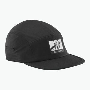 Baseballsapka Salomon Wild Rays 5 Deep Black Panel (Wild Rays 5 Panel LC2833900) kép