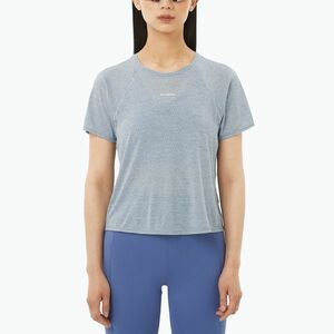 Salomon Shakeout Air Cropp női futópóló trade winds (Shakeout Air Crop SS Tee LC2774400) kép