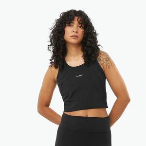 Női futópóló Salomon SHAKEout Bliss Tanklette deep black (Shakeout Bliss Tanklette LC2533300) kép