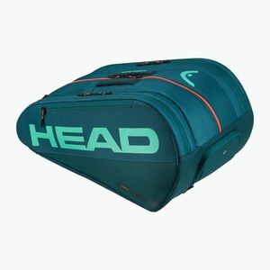 Padel táska HEAD Tour Padel Bag L 40 l green/orange (Tour Padel Bag L 261336) kép