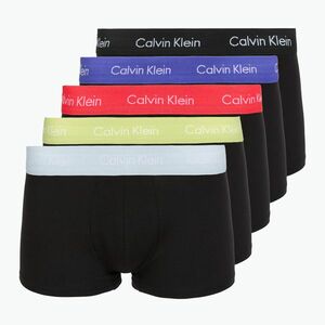 Boxeralsó Calvin Klein LV00NB4412 Low Rise Trunk 5 pairs black in green bloom wb/black in dazzlin (000NB2734A Low Rise Trunk) kép