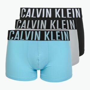 Boxeralsó Calvin Klein 000NB3609A Boxer Brief 3 pairs harbor mist/black/chilly blue (000NB3608A Trunk 000NB3608A) kép