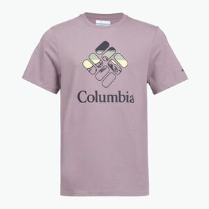 Férfi póló Columbia CSC Seasonal Graphic shale purple/heavenly stacked gem (CSC Seasonal Graphic Tee 2155031554) kép
