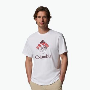 Férfi póló Columbia CSC Seasonal Graphic white/heavenly stacked gem (CSC Seasonal Graphic Tee 2155031100) kép
