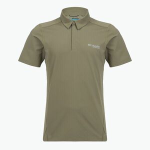 Férfi póló Columbia Diamond Peak Pro Polo stone green (Diamond Peak Pro Polo 2157181397) kép