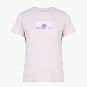 Női póló Columbia Ruby Springs Graphic Fitted lavender pearl/brandrise (Ruby Springs Graphic Fitted 2120061552) kép