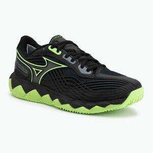 Padel cipők Mizuno Wave Enforce Tour 2 black/foliage green/glowing ap (Wave Enforce Tour 2 61GB260535) kép
