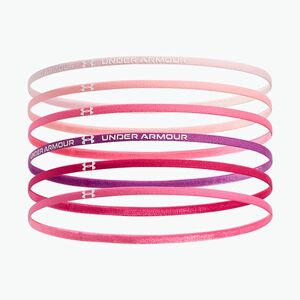 Gyermek fejpánt Under Armour Mini Elastic 6 pcs prime pink/white (Mini Elastic 1389933-647) kép