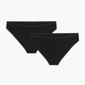 Női termoaktív alsónadrág Icebreaker Merino 150 Siren Bikini 2 pairs black (Merino 150 Siren Bikini IB0A57E70011) kép