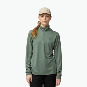 Női trekking pulóver Fjällräven Abisko Day Hike Half Zip patina green (Abisko Day Hike Half Zip F14600281) kép