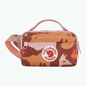 Övtáska Fjällräven Kanken Graphics Hip Pack chalk rose/hidden animals (Kanken Graphics Hip Pack F23200358) kép